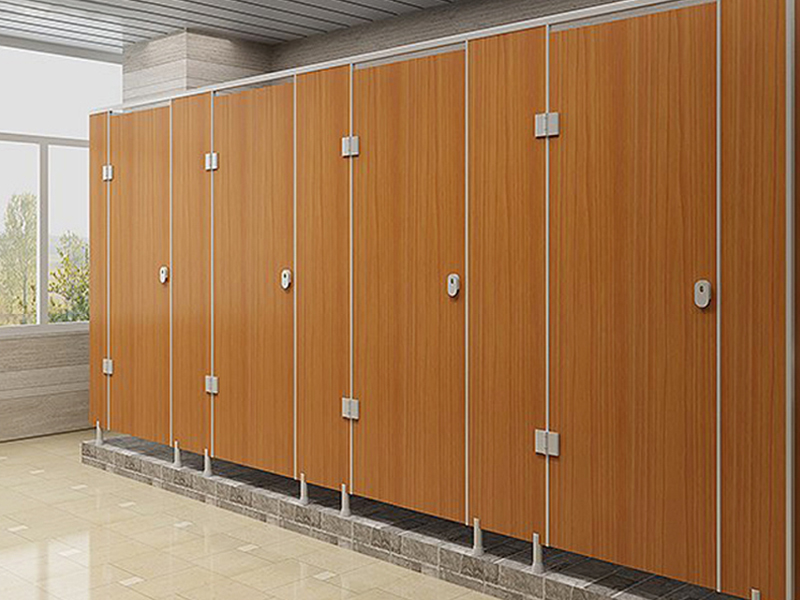 蘋果木鋁蜂窩板-公共衛(wèi)生間隔斷